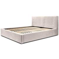 Trae Mobler Montana 160 x 200 cm Gestoffeerd Bed Beige - thumbnail