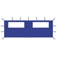 Prieelzijwand met ramen 6x2 m blauw - thumbnail