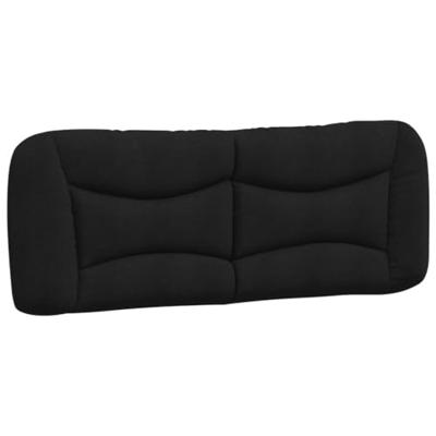 Bed met matras "Hvar" stof zwart 140x190 cm