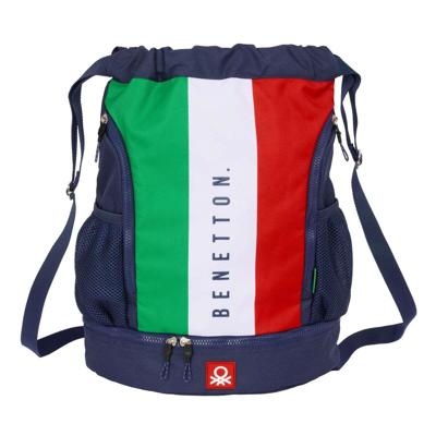 Rugtas met Koordjes Benetton Flag Marineblauw 35 x 40 x 1 cm