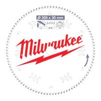 Milwaukee Cirkelzaagblad voor Kunststof | Ø 305mm Asgat 30mm 96T - 4932471323 - thumbnail