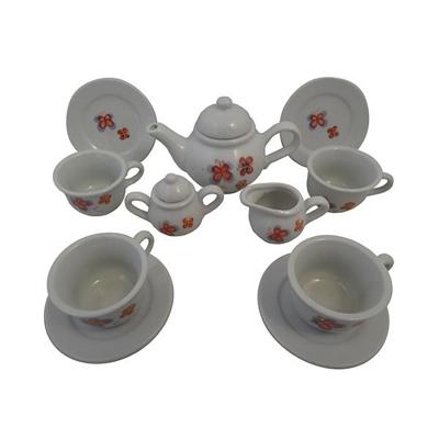 Porseleinen theeservies - Vlinders 13-delig