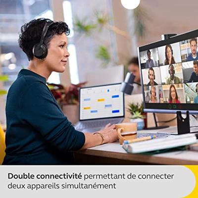 Jabra Evolve2 55 Link 380/390a UC Mono On Ear headset Bluetooth Mono Zwart Noise Cancelling, Ruisonderdrukking (microfoon) Mono Computer