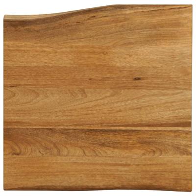 Tafelblad met natuurlijke rand 40x40x2,5 cm massief mangohout