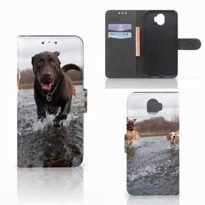 Wiko Wim Telefoonhoesje met Pasjes Honden Labrador Wiko Wim Telefoonhoesje met Pasjes Honden Labrador