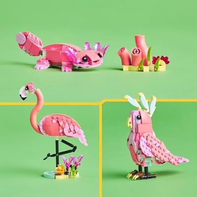 LEGO Creator 3-in-1 wilde dieren roze flamingo 31170 - thumbnail