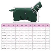 VidaXL Paardendeken volledig donkergroen polyester - thumbnail