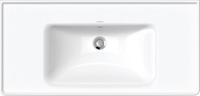 Wastafel Duravit D-Neo Met Overloop Kraanvlak Zonder Kraangat 100.5 cm Hoogglans Wit - thumbnail