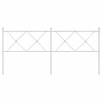 Hoofdbord 180 cm metaal wit - thumbnail
