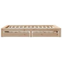 Bedframe zonder matras massief grenenhout 135x190 cm - thumbnail