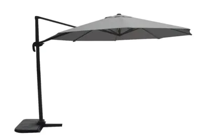 Grote Zweefparasol Virgo Antraciet 3,5M van Lesli Living