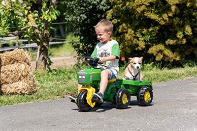 Rolly Toys rollyTrac John Deere traptrekker met aanhanger - thumbnail