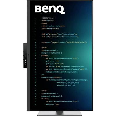 BenQ RD320U 32” 4K 3840 x 2160 Programmeermonitor met 2000:1 contrastratio, Nano Matte Panel, MoonHalo, 90W USB-C, Codeermodi, Night Hours Protection, Ergonomische standaard en Eye Care-technologie