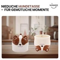 Ondersteboven Hond Mok - thumbnail