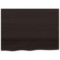 Badkamer wandschap staal en massief eikenhout - thumbnail