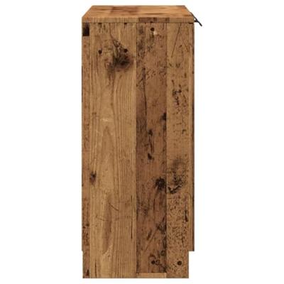 Dressoir 90,5x30x70 cm bewerkt hout oud houtkleurig
