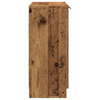 Dressoir 90,5x30x70 cm bewerkt hout oud houtkleurig - thumbnail