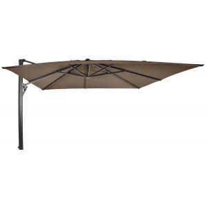 Zweefparasol Taurus Rechthoek 300x400cm - Taupe