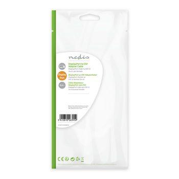 Nedis CCGP37250BK02 Displayport - Dvi-kabel Displayport Male - Dvi-d 24+1-pins Female 0,2 M Zwart