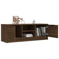 Tv-meubel 102x35x36,5 cm bewerkt hout bruin eikenkleur - thumbnail