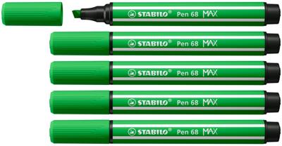 Viltstift stabilo pen 68/43 max loofgroen | 5 stuks