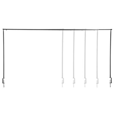 Esschert Design tafelstang decoratief met klem zwart - thumbnail