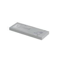 INK Pitch Wastafel Keramische Slab Links met Drain en Front en Side Skirts 1 Kraangat - 1200x450x90 mm - Statuario Glans - thumbnail