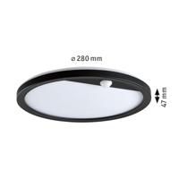Paulmann 94708 Lamina PIR 2200K rd. schwarz LED-plafondlamp 14 W Zwart - thumbnail