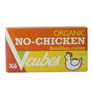 Vcubes Bouillonblokjes no chicken bio 72 Gram