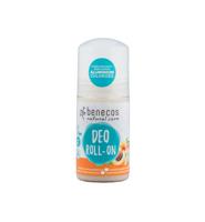 Benecos Deodorant roll on abrikoos & vlierbes (50 ml) - thumbnail