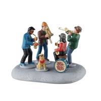 Lemax small jazz band kerstdorp tafereel Caddington Village 2025 - thumbnail
