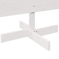 VidaXL Kerstdecoratie kerstboom 180 cm massief grenenhout wit - thumbnail