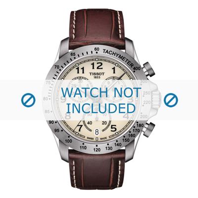 Horlogeband Tissot T106-417-16-262-00 / T600038327 Leder Bruin 22mm