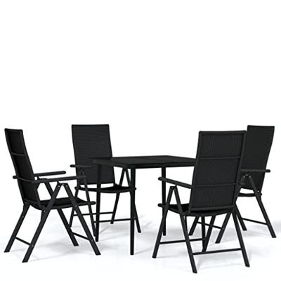 5-delige Tuinset zwart