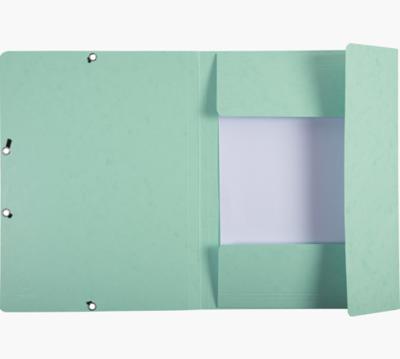 Elastomap Exacompta aquarel A4 3 kleppen 400gr glanskarton groen