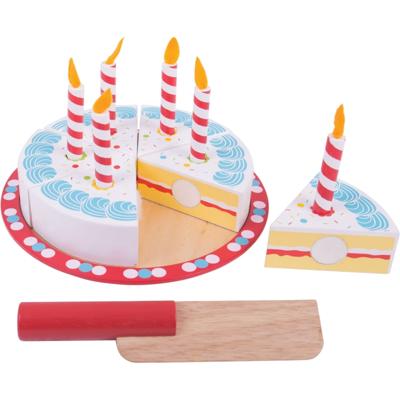 Bigjigs houten verjaardagstaart Bigjigs houten verjaardagstaart