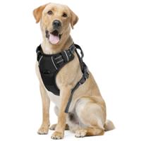 Anti trek hondentuig zwart L - thumbnail
