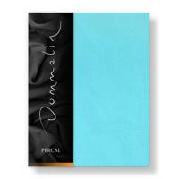 Dommelin Dommelin Laken Uni Percal 200TC 569 Aquamarijn 270x300 cm - thumbnail