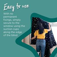 Sleeptight(TM) draagbaar verduisteringsrolgordijn TOMMEE TIPPEE zwart - thumbnail