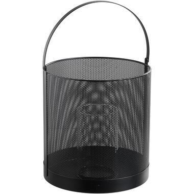 Windlicht Malaga - zwart - 20xØ20 cm