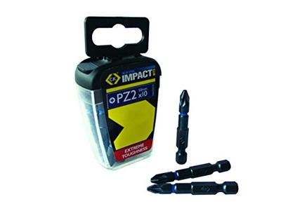 C.K T4560 PZ2LD10 Bitset 10-delig Kruiskop Pozidriv Torsion Control Technology