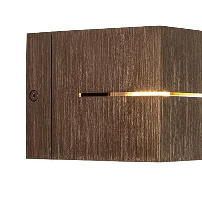 QAZQA Moderne wandlamp donkerbrons - Transfer Groove