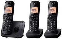 Panasonic KX-TGC210 Draadloze vaste telefoon, LCD, beller-ID, 50 nummers, navigatieknop, ECO-modus, ruisonderdrukking, zwart - thumbnail