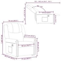 Sta-op-stoel elektrisch verstelbaar kunstleer glanzend zwart - thumbnail