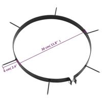 Beluchtingsklemmen 5 st met spikes Ø 30 cm ijzer - thumbnail