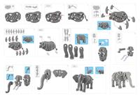 Toi Toys 3D puzzel foam Olifant - thumbnail