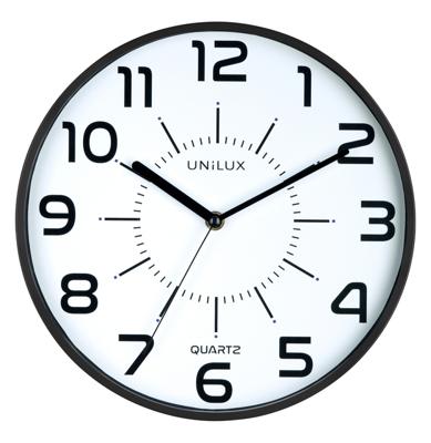 Unilux Pop wandklok, diameter 30 cm, zwart