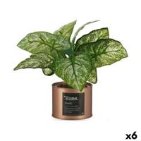 Decoratieve plant Ibergarden Home Metaal Plastic Blik 26 x 26 x 26 cm Koper (6 Stuks) - thumbnail