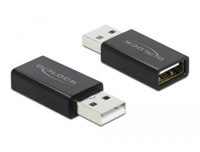 Delock 66529 USB 2.0-adapter Type-A male naar Type-A femalee datablocker Delock 66529 USB 2.0-adapter Type-A male naar Type-A femalee datablocker