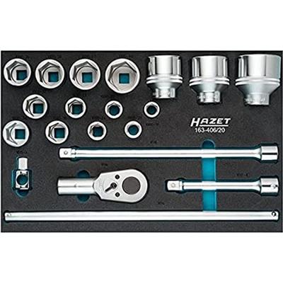 Hazet 163-406/20 Dopsleutelset Metrisch 3/4 (20 mm) 20-delig Hazet 163-406/20 Dopsleutelset Metrisch 3/4 (20 mm) 20-delig